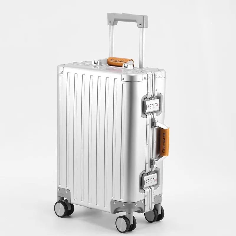 The Aviator 2026: All-Alluminum Magnesium Alloy Luxury Suitcase.