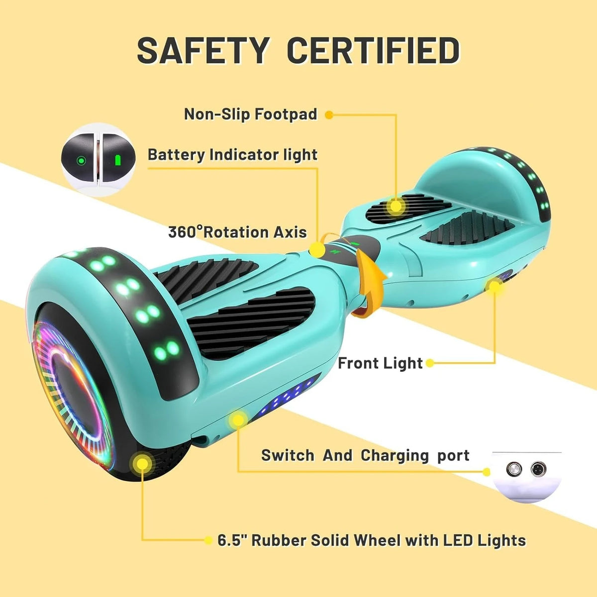 Zontrend™ NovaGlide Pro All-Terrain Smart Hoverboard
