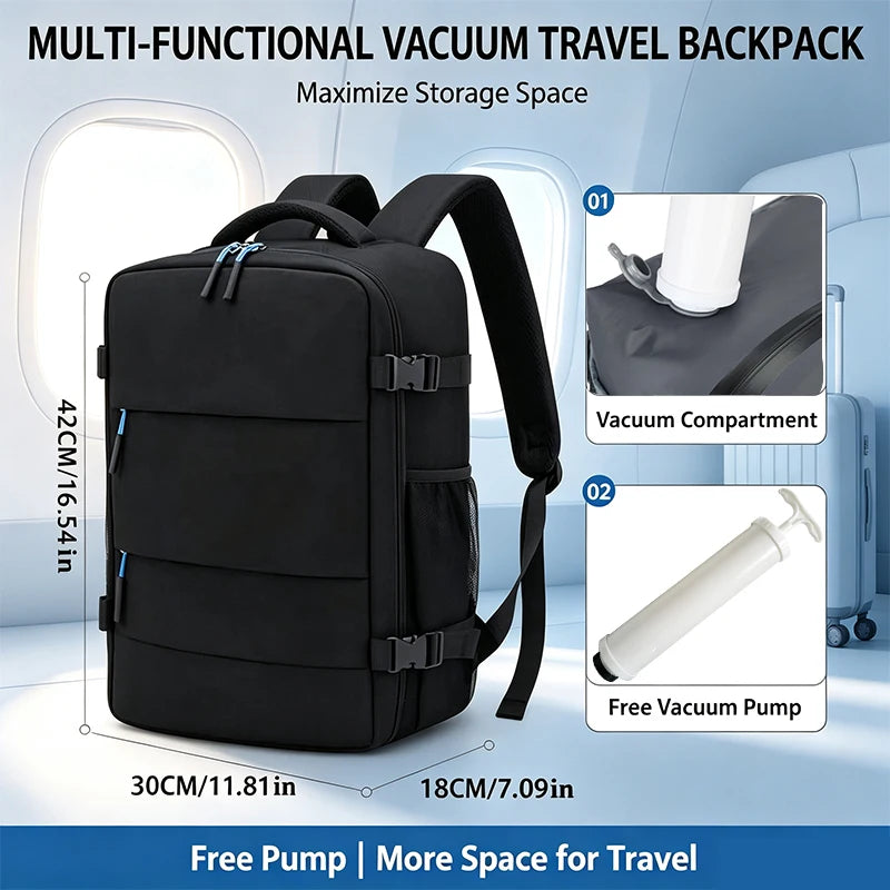 Zontrend™ AeroPack Flight-Approved Travel Backpack – Waterproof Smart Carry-On Laptop Bag.