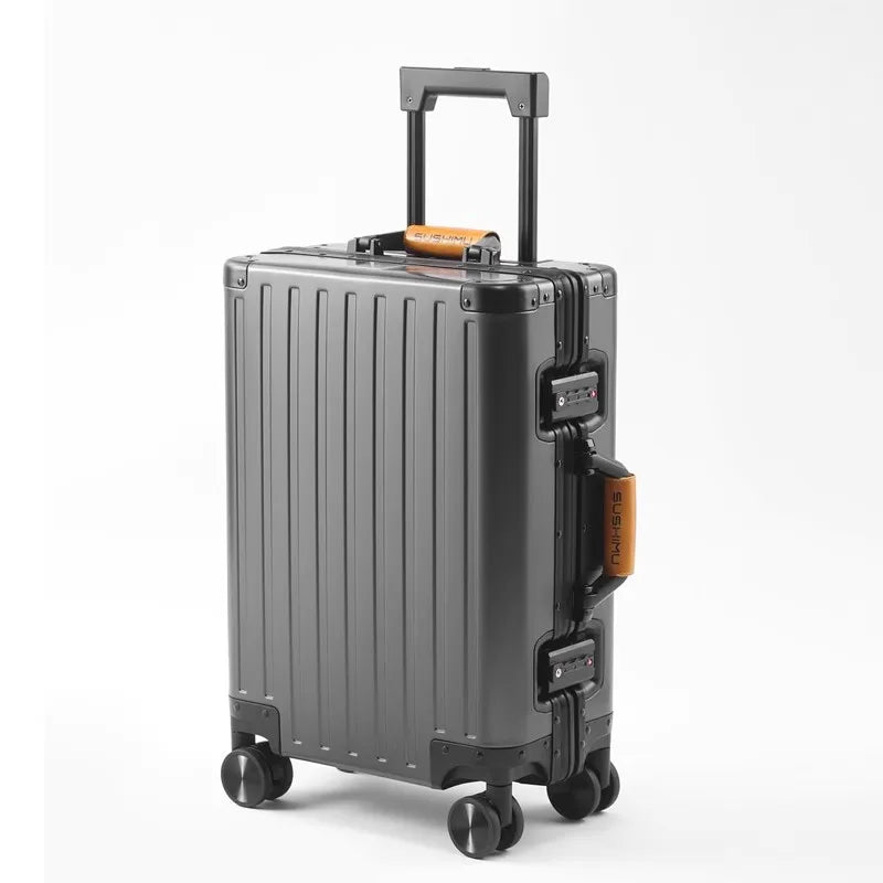 The Aviator 2026: All-Alluminum Magnesium Alloy Luxury Suitcase.