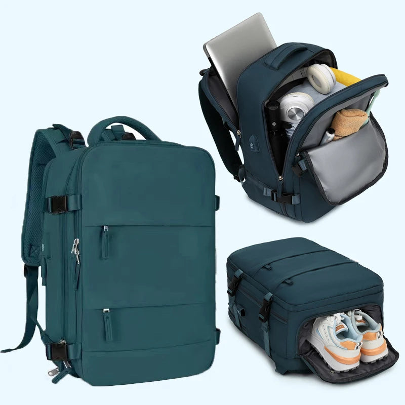 Zontrend™ AeroPack Flight-Approved Travel Backpack – Waterproof Smart Carry-On Laptop Bag.