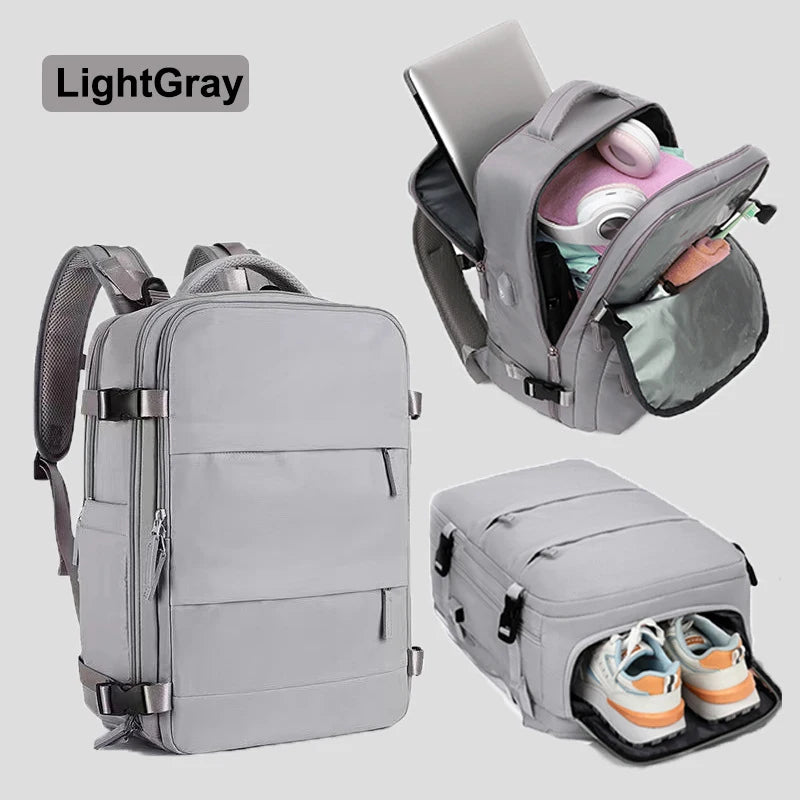 Zontrend™ AeroPack Flight-Approved Travel Backpack – Waterproof Smart Carry-On Laptop Bag.