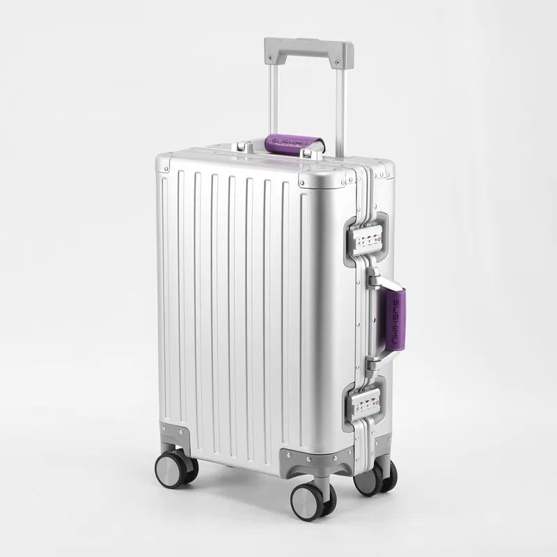 The Aviator 2026: All-Alluminum Magnesium Alloy Luxury Suitcase.
