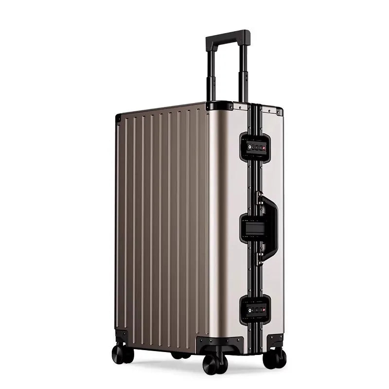 The Aviator 2026: All-Alluminum Magnesium Alloy Luxury Suitcase.
