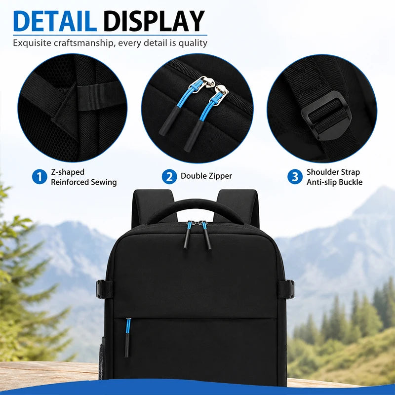Zontrend™ AeroPack Flight-Approved Travel Backpack – Waterproof Smart Carry-On Laptop Bag.