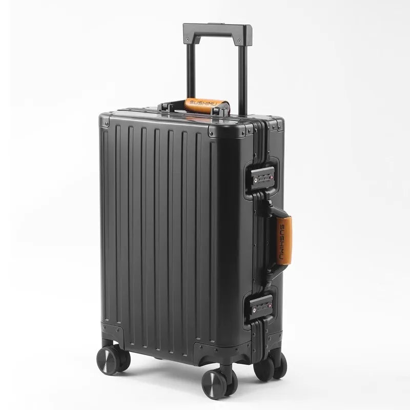 The Aviator 2026: All-Alluminum Magnesium Alloy Luxury Suitcase.