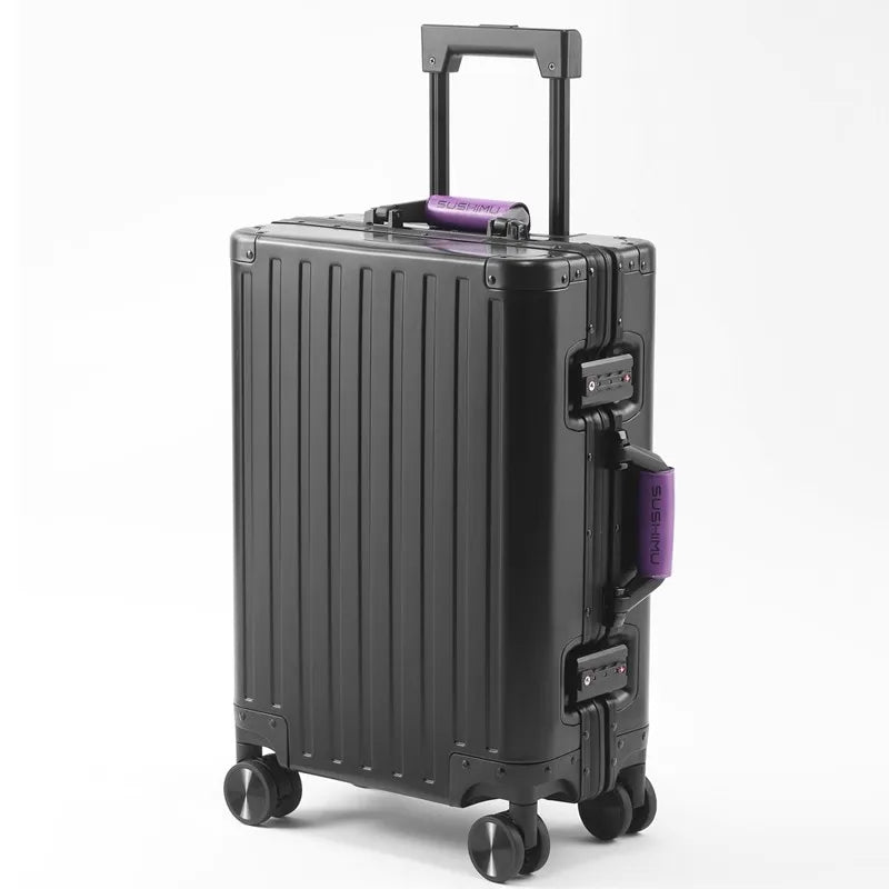 The Aviator 2026: All-Alluminum Magnesium Alloy Luxury Suitcase.