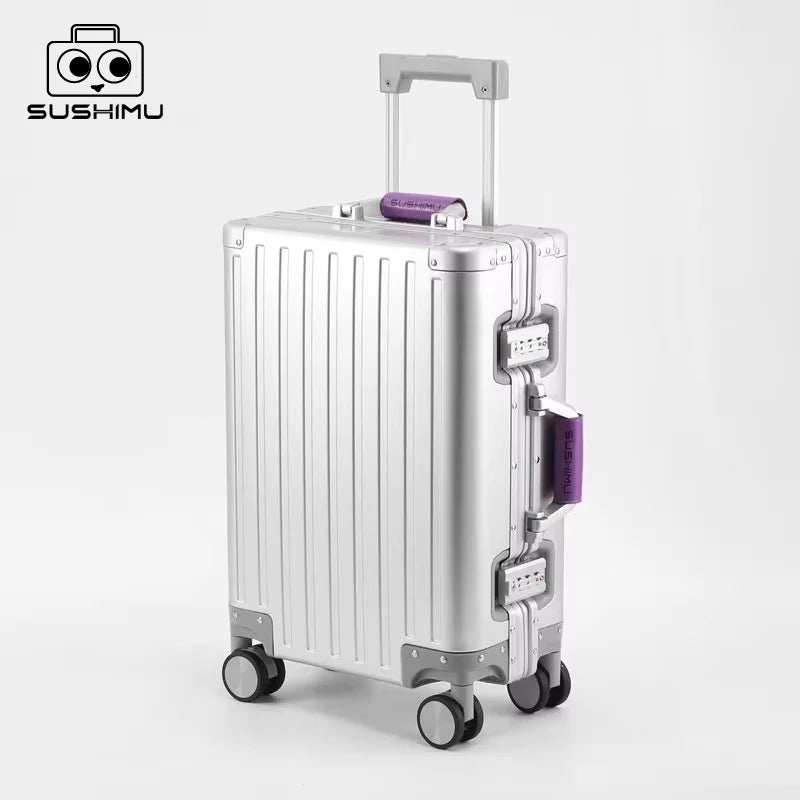 The Aviator 2026: All-Alluminum Magnesium Alloy Luxury Suitcase.