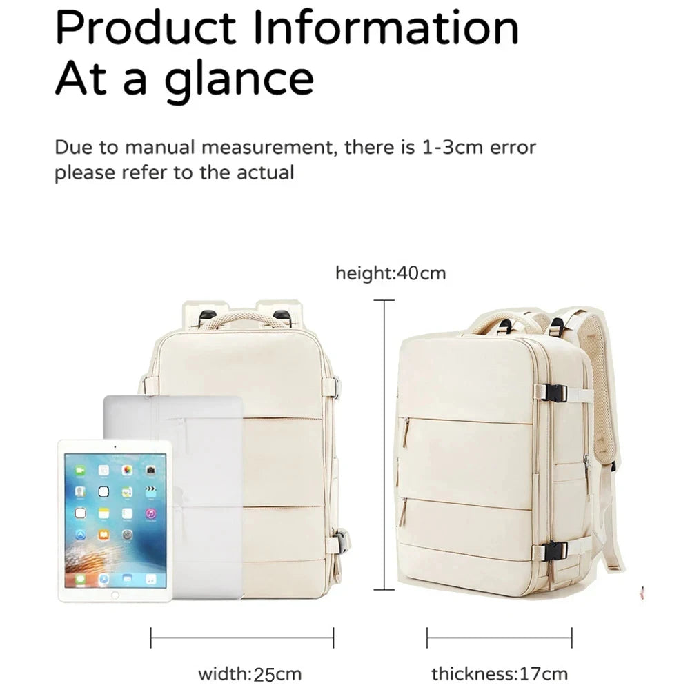 Zontrend™ AeroPack Flight-Approved Travel Backpack – Waterproof Smart Carry-On Laptop Bag.