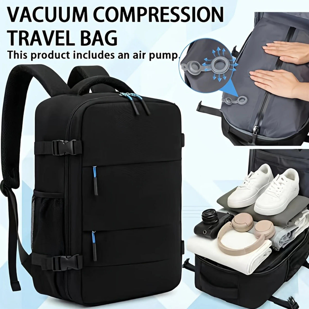 Zontrend™ AeroPack Flight-Approved Travel Backpack – Waterproof Smart Carry-On Laptop Bag.